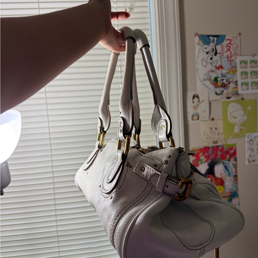 White Chloe Paddington Bag - Picture 10 of 12